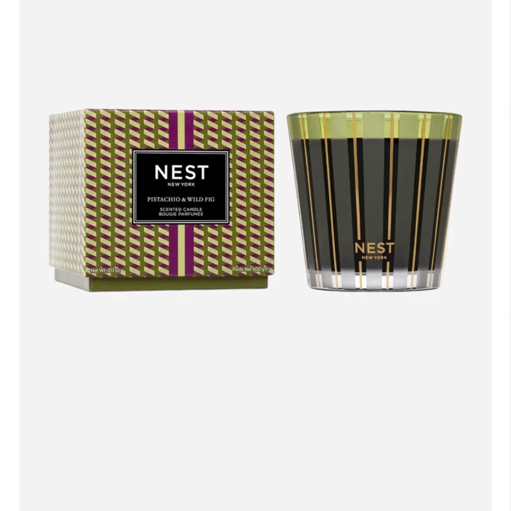 NEST Pistachio & Wild Fig Scented Candle 3-wick